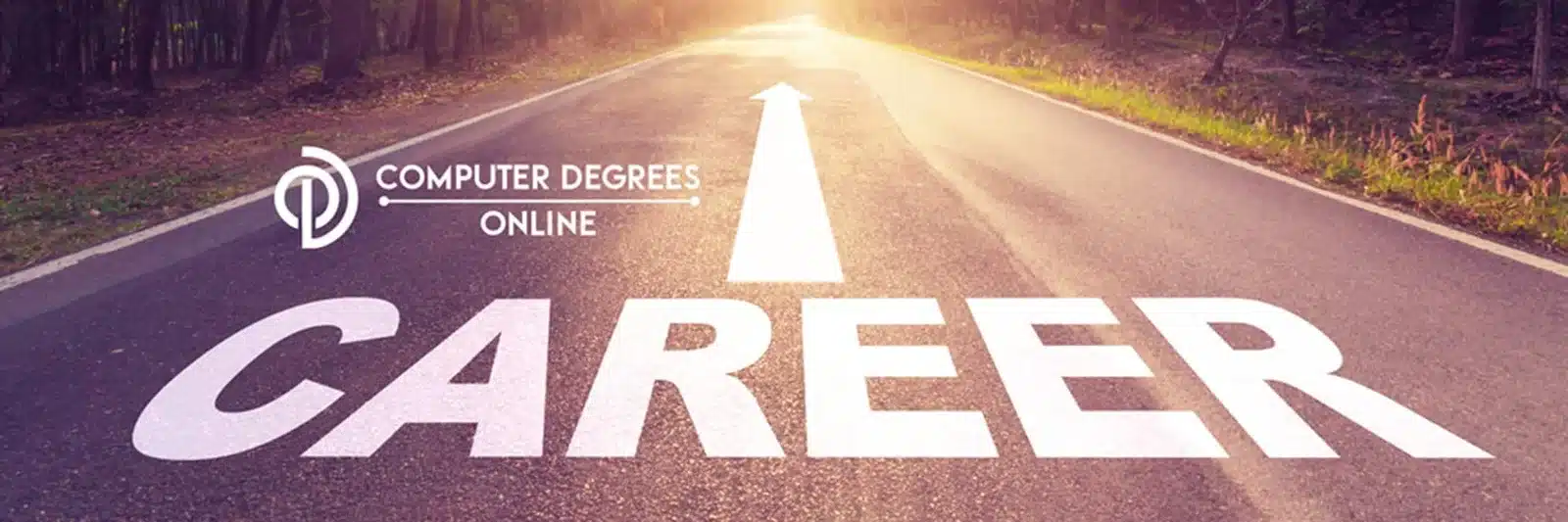 An image of a road showing a arrow directing towards the brighter side of a road and the word career is written on it , which showcasing the career opportunities in the tech professions