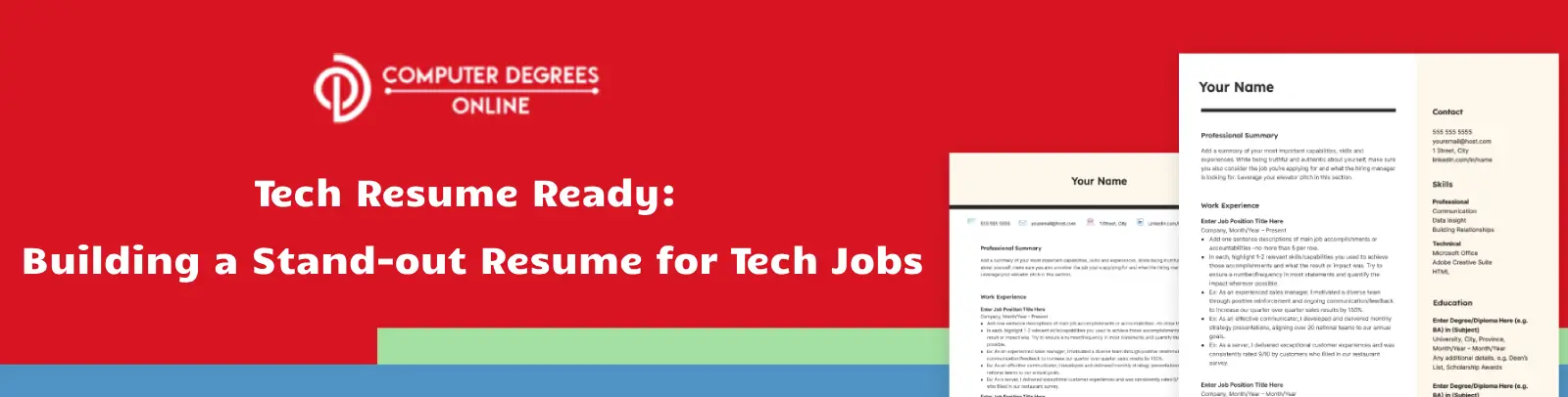 Tech Resume Ready: Building a Stand-out Resume for Tech Jobs